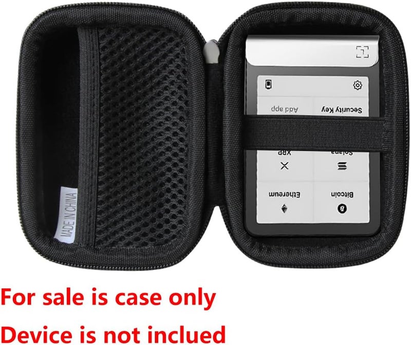 Hermitshell Hard EVA Travel Case fits Ledger Flex/STAX BTC Bitcoin Wallet Hard Case, Ledger Secure E Ink Touchscreen Crypto Wallet Protective Case (Case Only) (Black) - Image 2